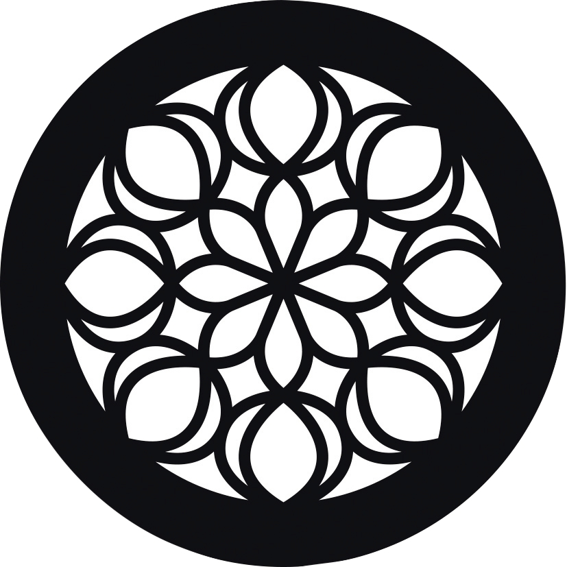 Lot de 12 pochoirs ronds Mandala