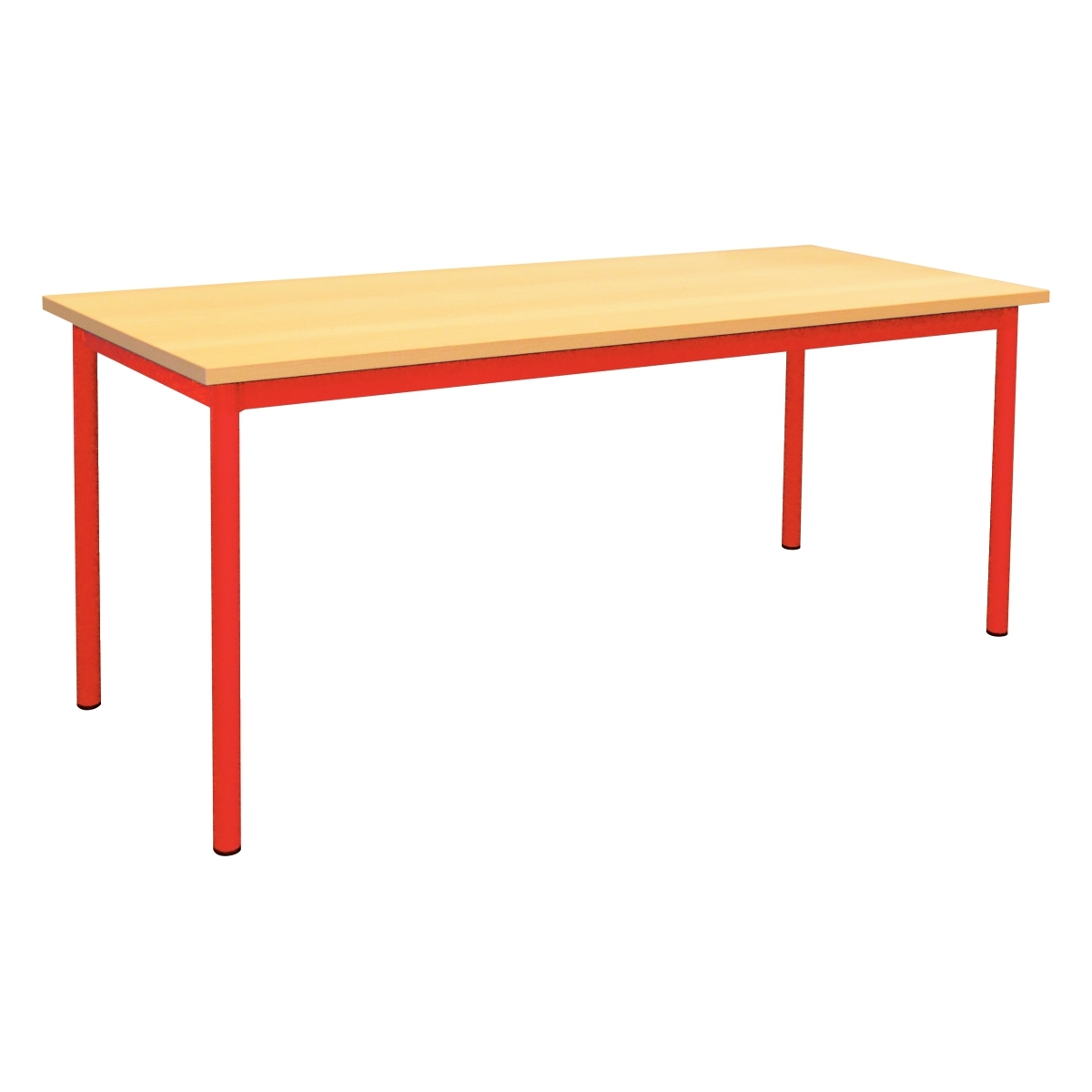 Table maternelle 160x80cm T0 rouge