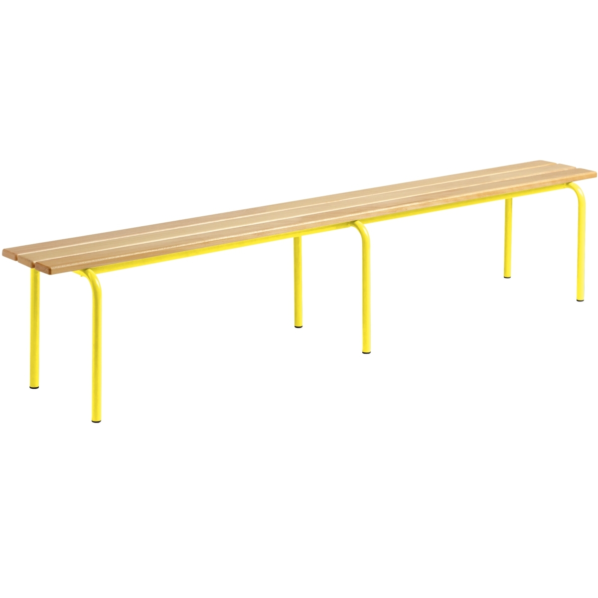 Banc sans dossier L160cm T2 jaune