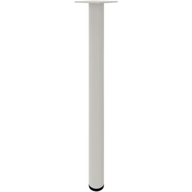 Piètement tube de renfort fixe blanc