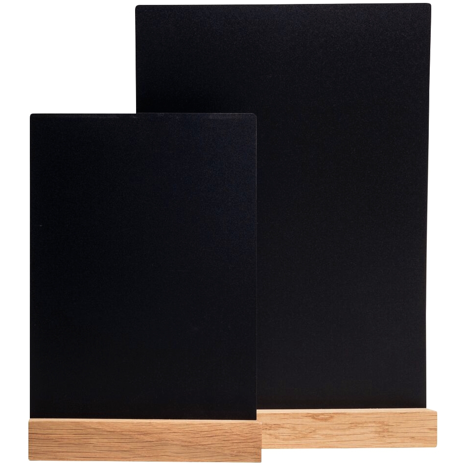 Porte menu ardoise sur pied en bois A4