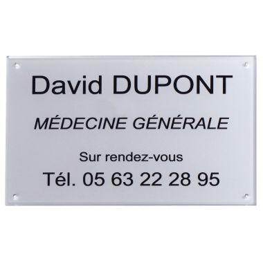 Plaque plexi à visser 12 cm2