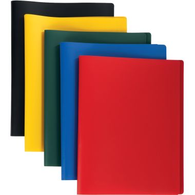 Carton de 30 protège-documents en polypropylène 100 vues, coloris assortis