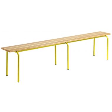 Banc sans dossier L160cm T3 jaune