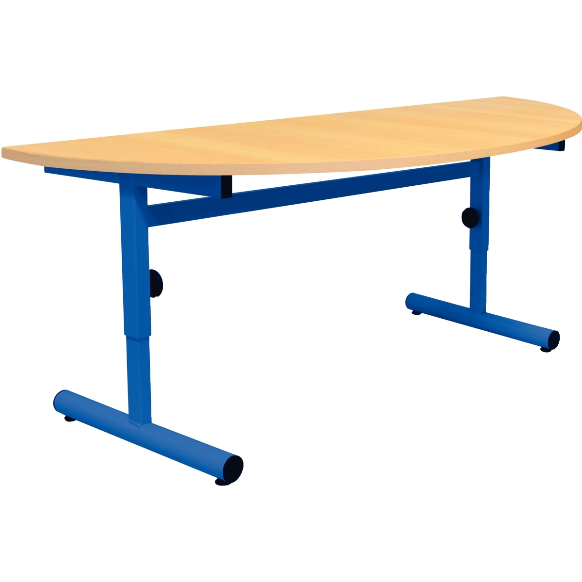 Table 1/2 lune 120x60cm T1 à T3 bleu