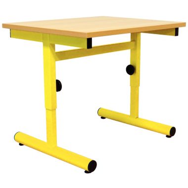 Table maternelle 60x50cm T1 à T3 jaune
