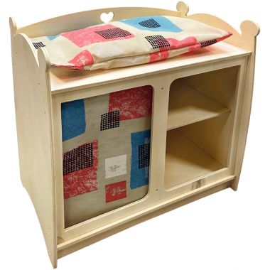 Table à langer en bois pour poupée