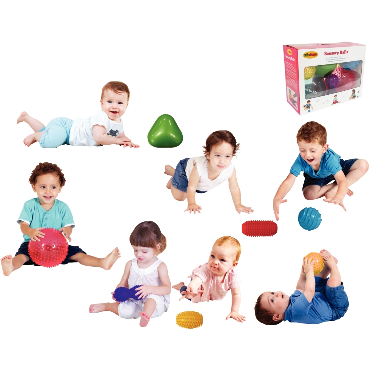 Pack 9 balles sensorielles