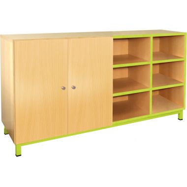 Meuble 12 cases 2 portes vert granny