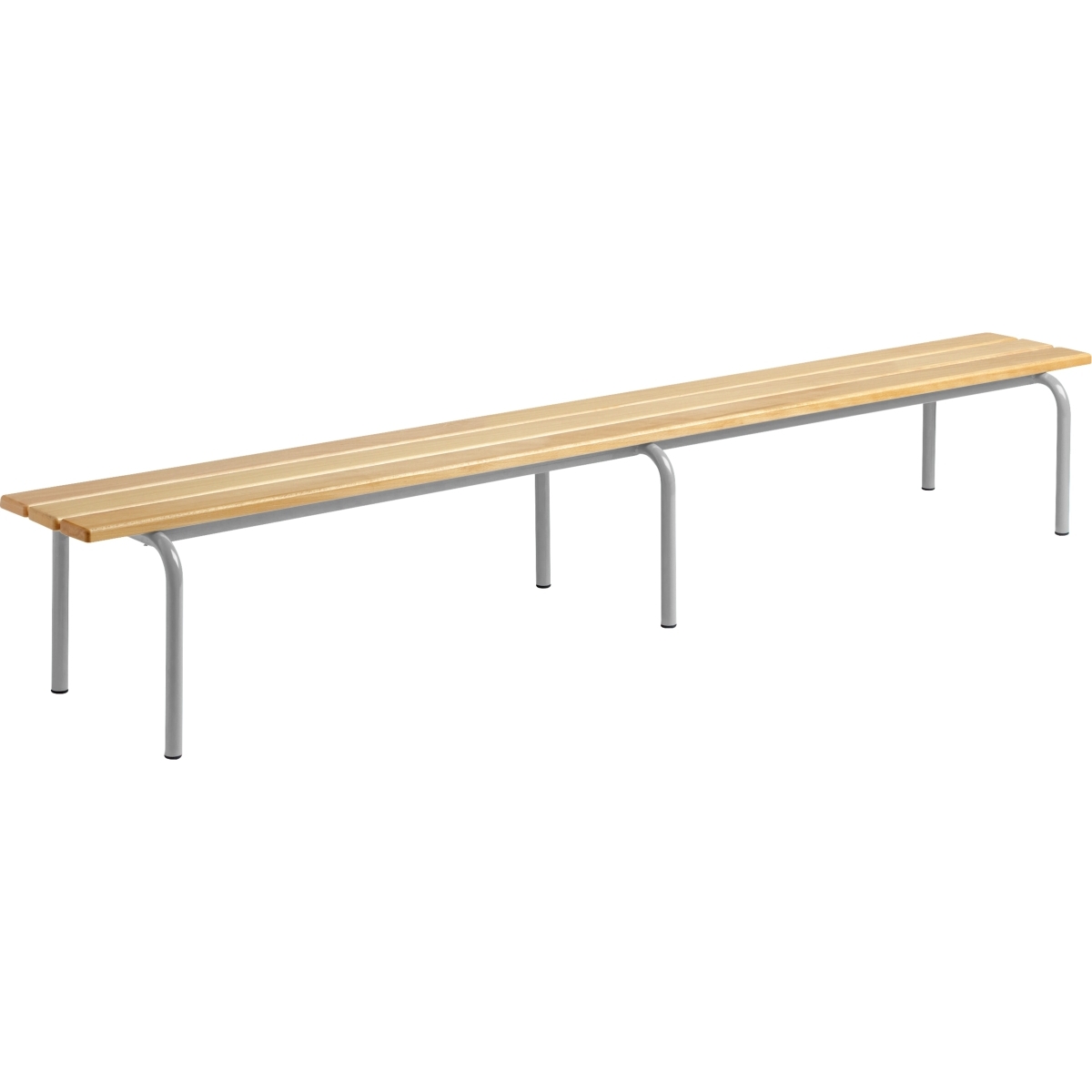 Banc sans dossier L160cm T1 gris alu