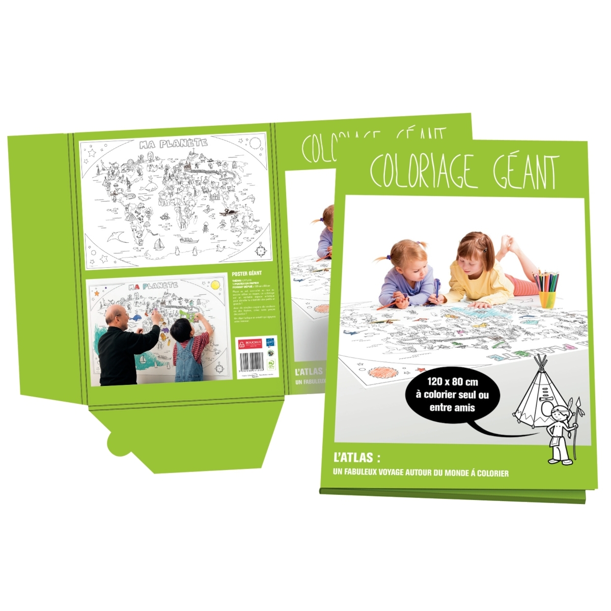 Coloriage géant la planète