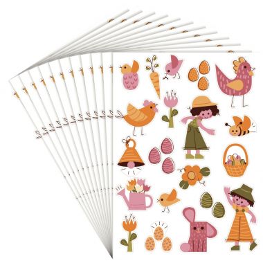 Pack de 240 gommettes Päques