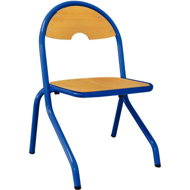 Chaise 4 pieds appui sur table T2 bleu