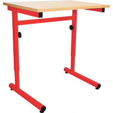 Table réglable 70x50cm taille 4 à 6 rouge