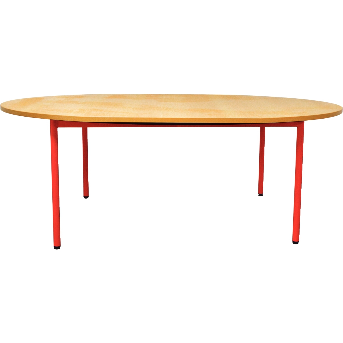 Table  ovale 120x90cm T2 rouge