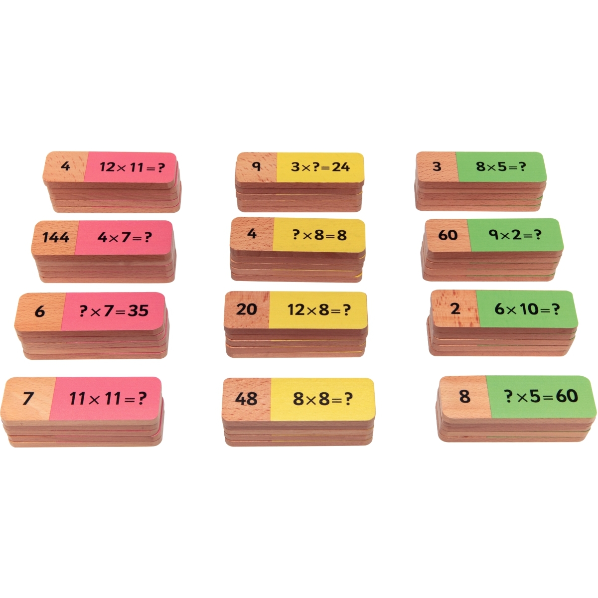 Dominos  en bois multiplication de 60 pièces