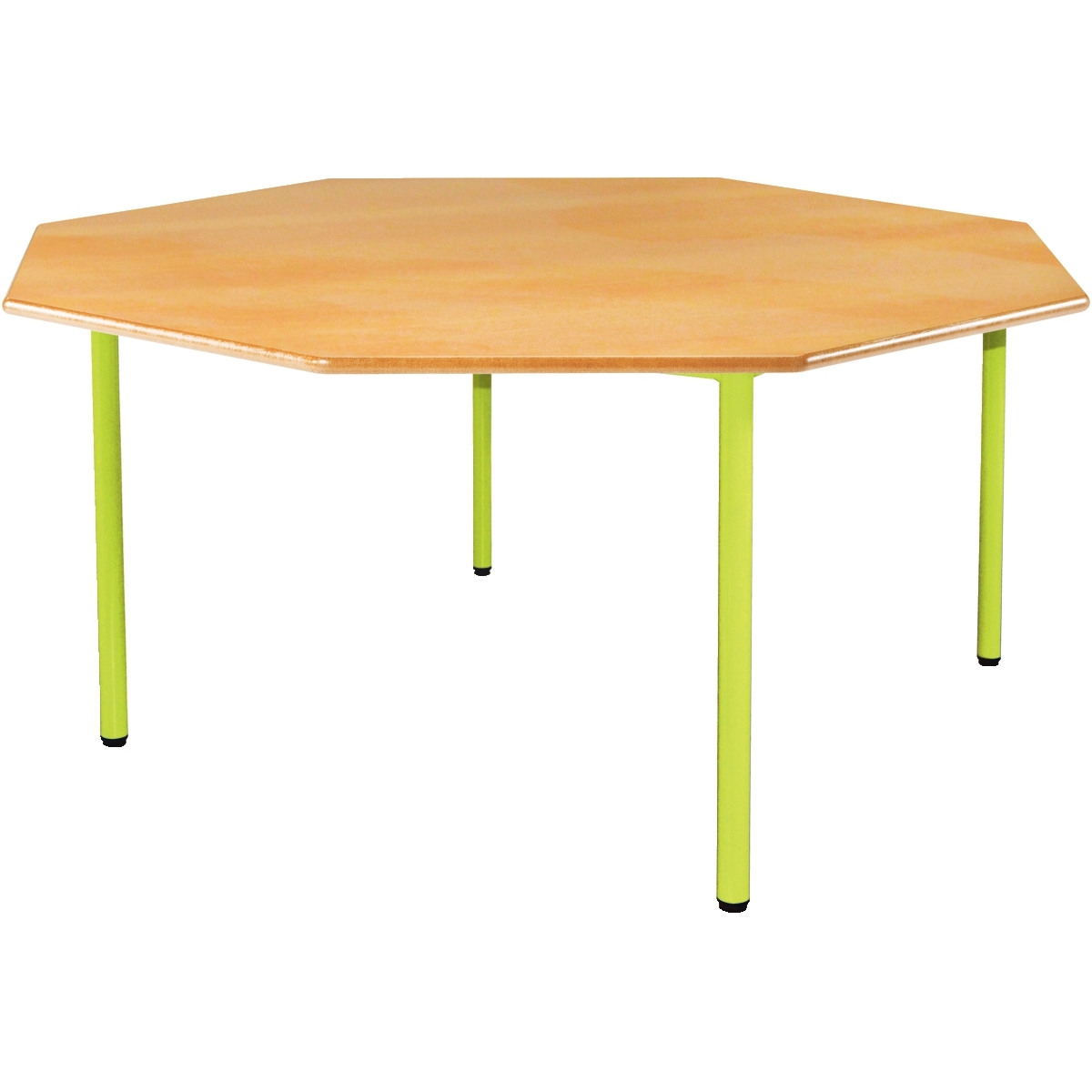 Table octogonale 4 pieds diamètre 120cm T2 vert granny