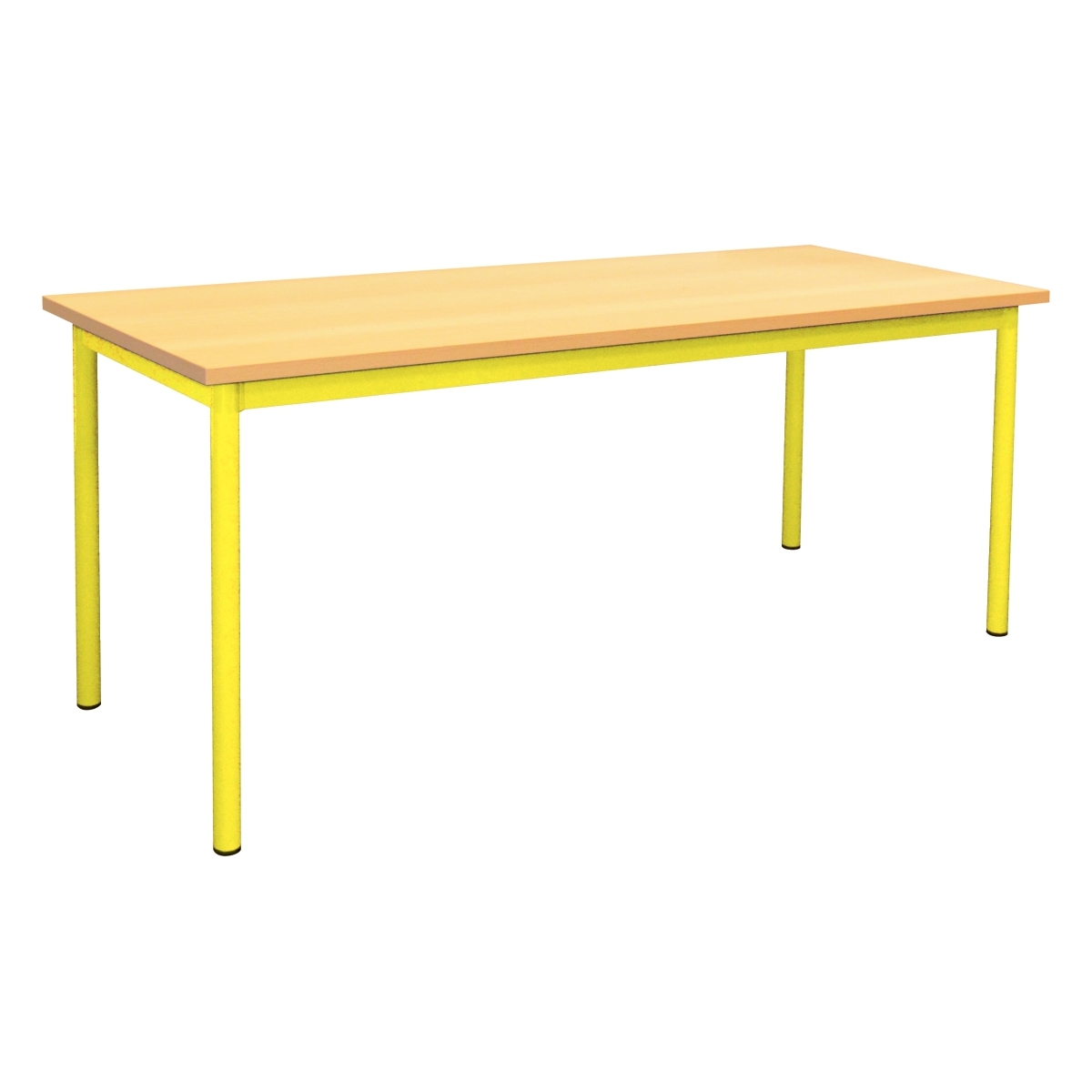 Table maternelle 120x60cm T0 jaune