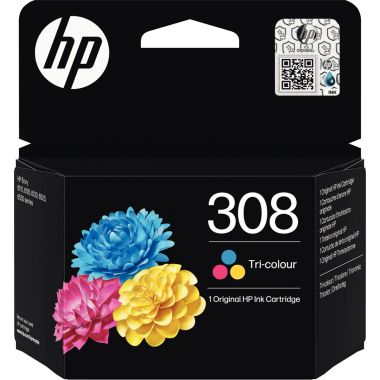 HP 308 cartouche d'encre trois couleurs authentique (7FP20U)