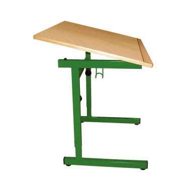 Table d'enfant à mobilité réduite monoplace 100x60cm T4 à T6 vert