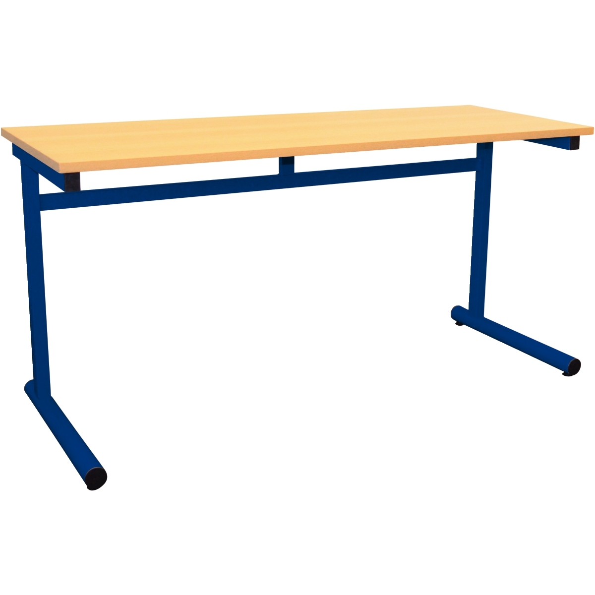 Table fixe 2 places 130x50cm T5 bleu
