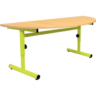 Table 1/2 lune 120x60cm T1 à T3 vert granny