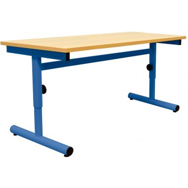 Table maternelle 160x80cm T1 à T3 bleue