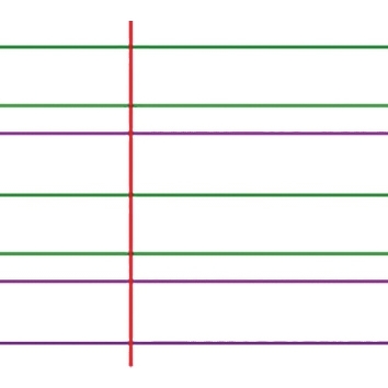 Paquet de 25 affiches imprimées, double lignes 3 mm, 60 x 80 cm