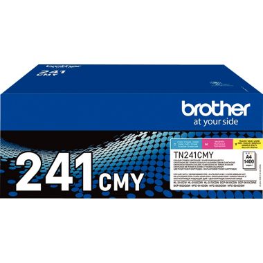Brother TN241CMY pack de 3 toners laser cyan, magenta et jaune authentique