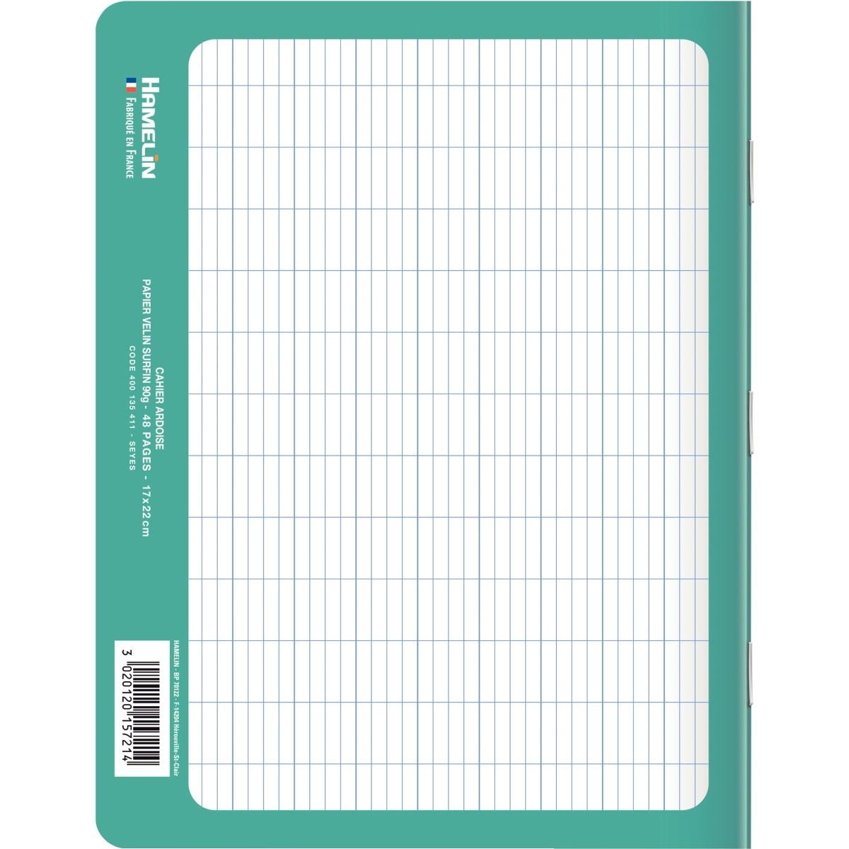 Cahier ardoise 48 pages CONQUERANT, 17x22 cm, seyès 90g