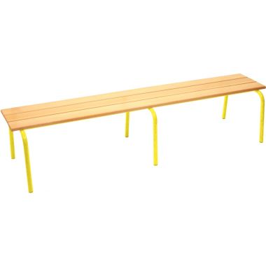 Banc sans dossier L160cm T6 jaune