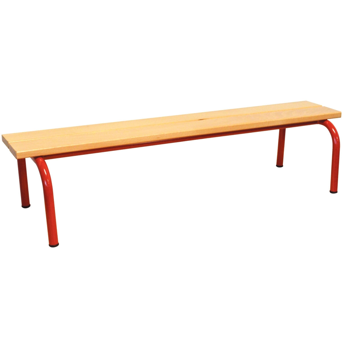 Banc sans dossier L120cm T1 rouge