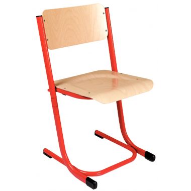 Chaise réglable appui sur table T4 à T6 rouge