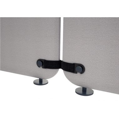 Lot de 2 kits de liaison cloison noir