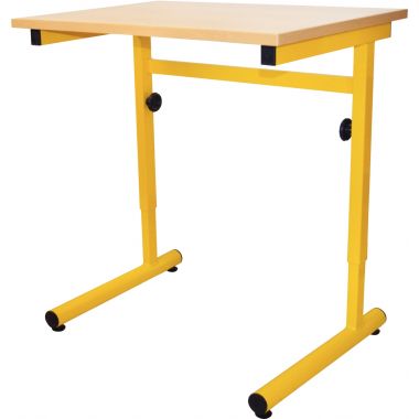 Table réglable 70x50cm T4 à T6 jaune