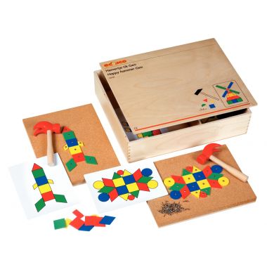 Coffret en bois jeu du marteau