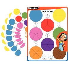 Pochette de 702 gommettes fractions