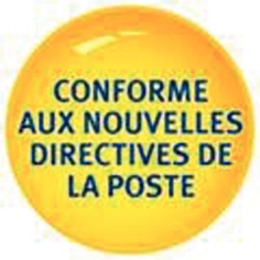 Boîte de 1000 étiquettes d'affranchissement 140x40mm - 2 poses