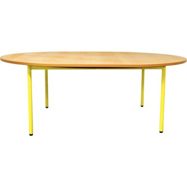 Table  ovale 120x90cm T2 jaune