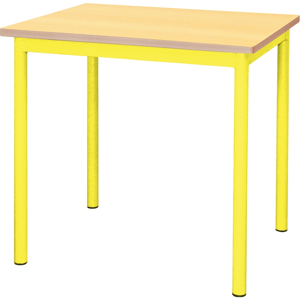 Table maternelle 60x50cm T2 jaune