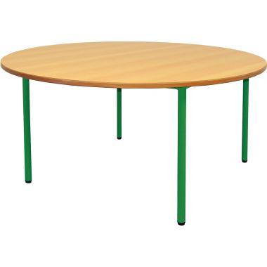 Table maternelle Ø120cm T1 vert