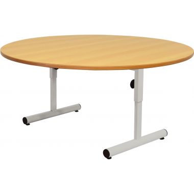 Table diamètre 120cm T1 à T3 gris alu