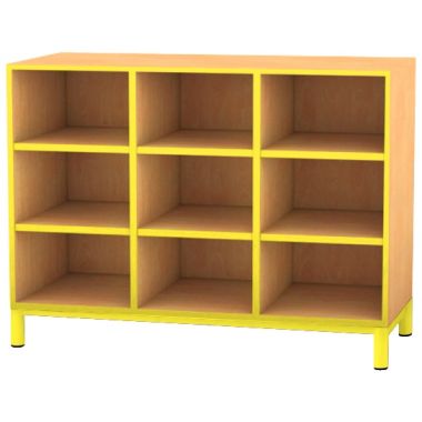 Meuble  9 cases jaune
