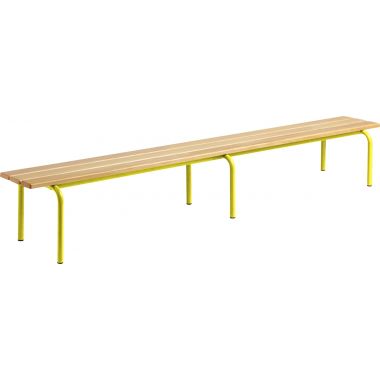 Banc sans dossier L160cm T1 jaune