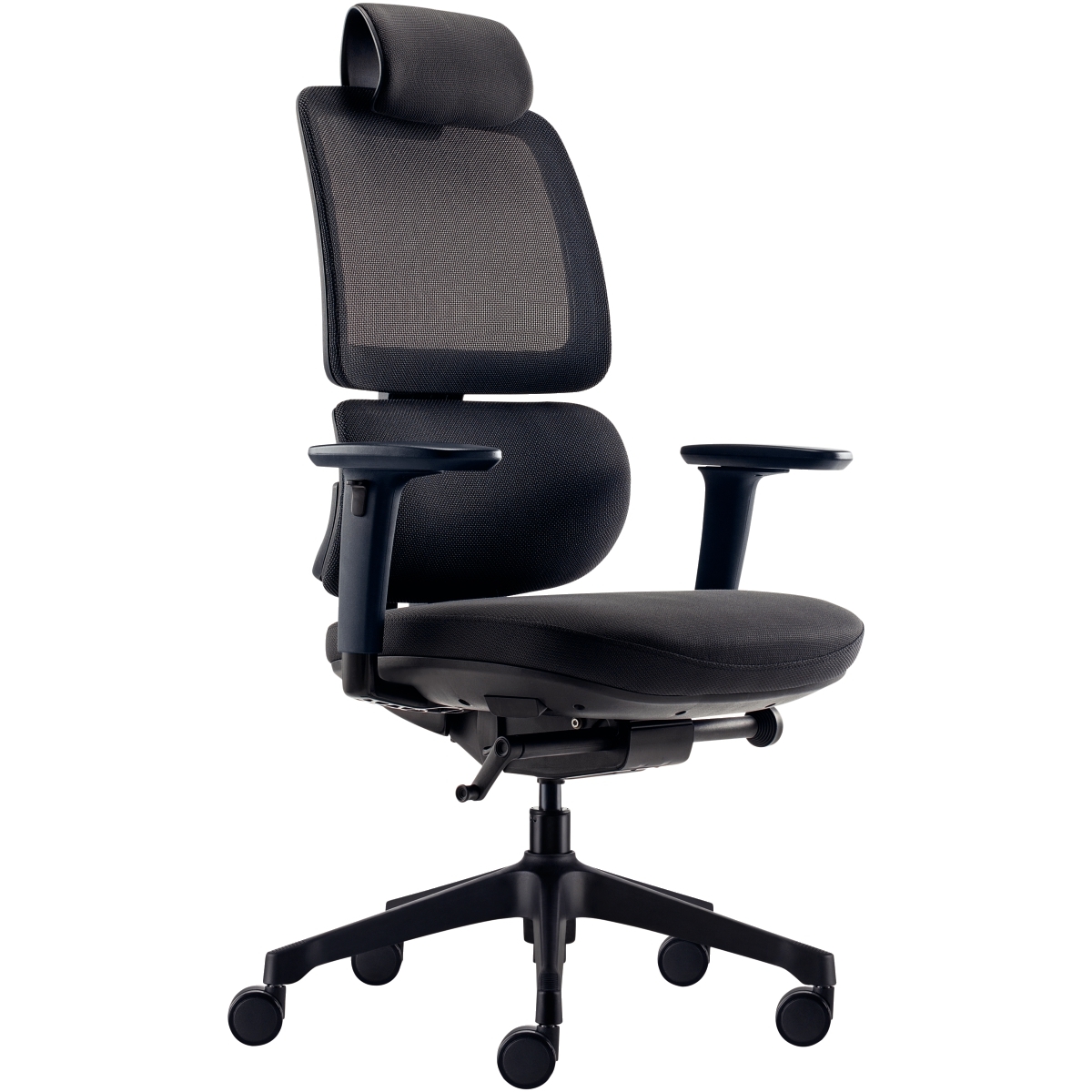 Siège manager ergonomique Slagen noir avec têtière