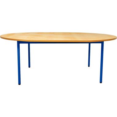 Table  ovale 120x90cm T2 bleu