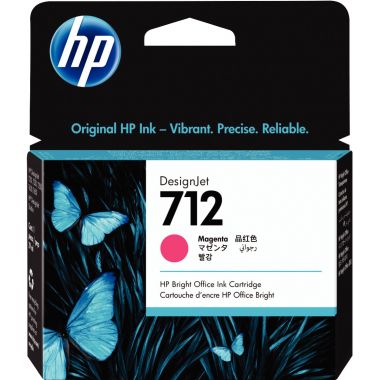 HP 712 cartouche d'encre magenta authentique (3ED68A)