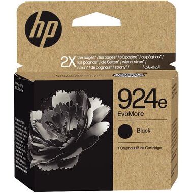 HP 924e cartouche d'encre noire haute capacité authentique (4K0V0NE)