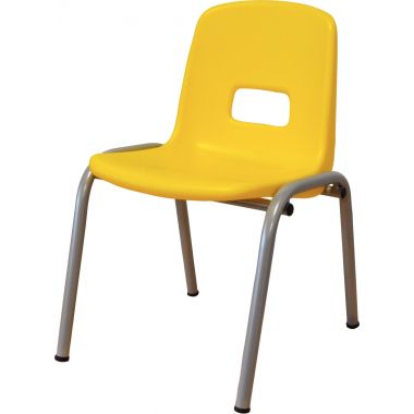 Chaise coque polypropylène T1 jaune