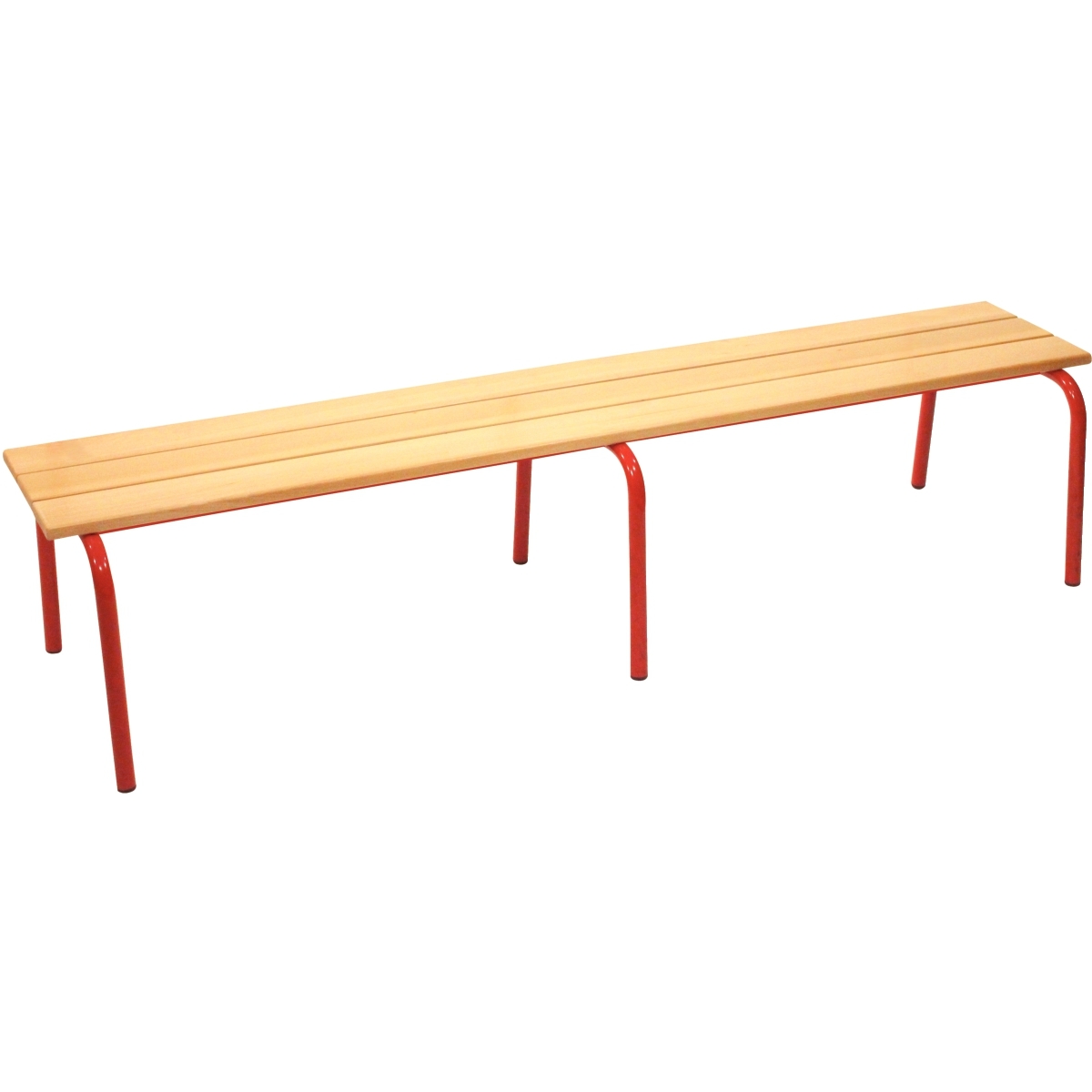 Banc sans dossier L160cm T5 rouge